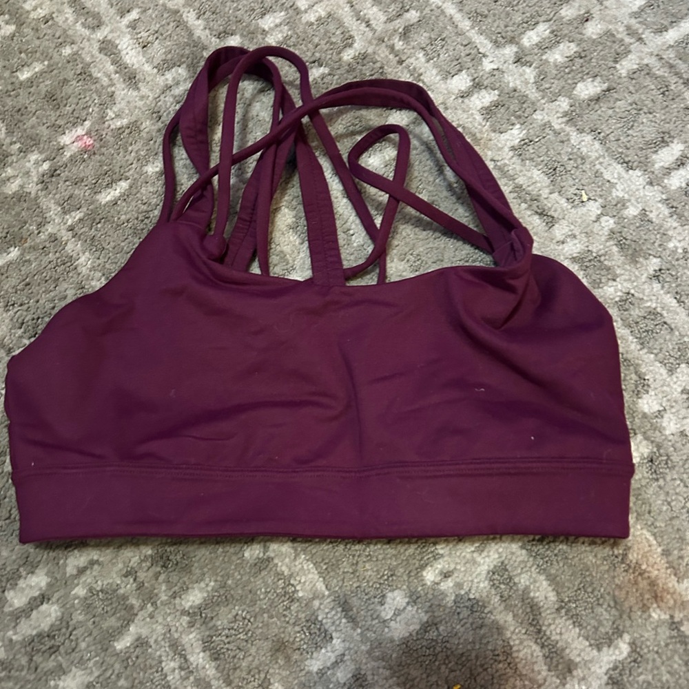 Women's Plum Strappy Sports Bra